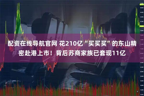 配资在线导航官网 花210亿“买买买”的东山精密赴港上市!背后苏商家族已套现11亿